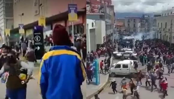 Desmanes en la ciudad de Huancayo. (Foto: captura | Facebook)
