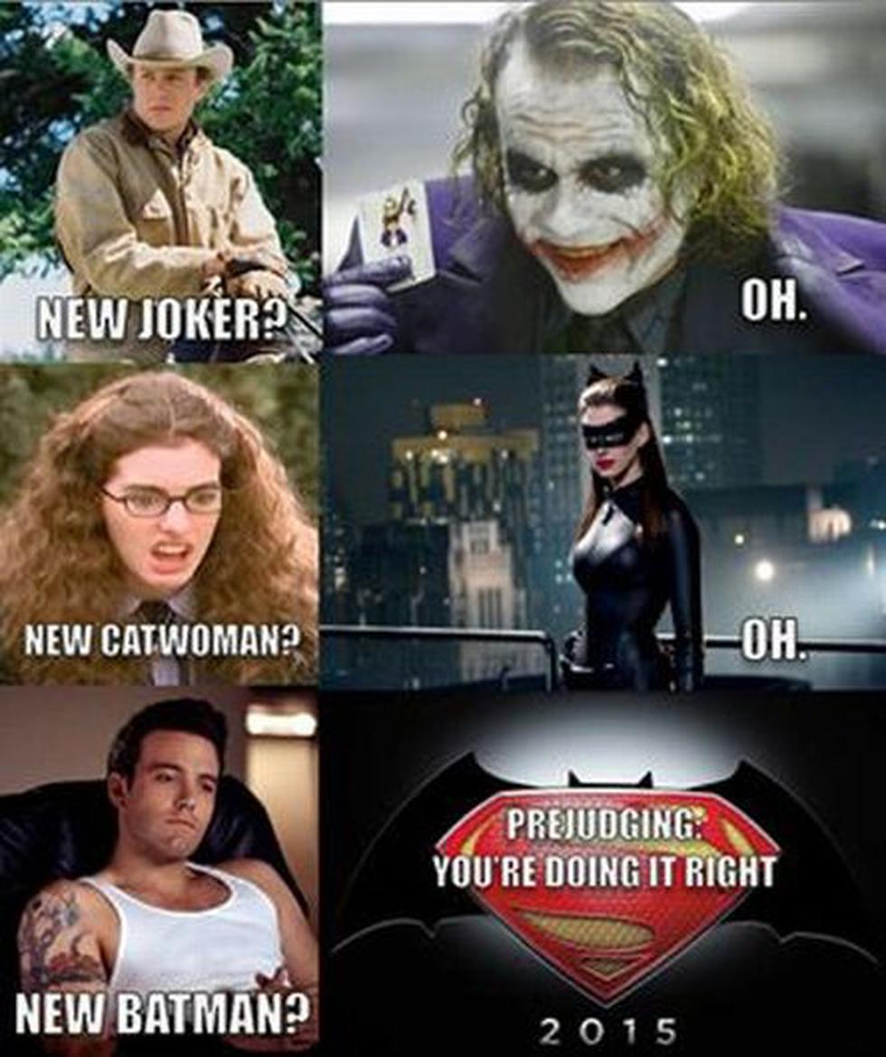 FOTOS: Con memes se burlan de Ben Affleck por ser el nuevo Batman |  ESPECTACULOS | PERU21
