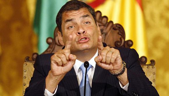 Correa vuelve a arremeter contra la prensa crítica de su gobierno. (Reuters)