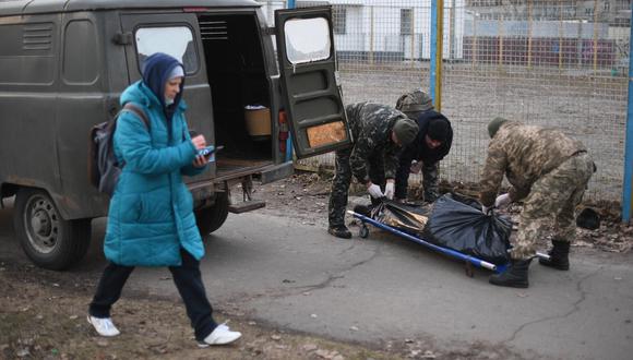 “Lamentablemente, según datos operativos, tenemos 198 muertos, entre ellos 3 niños", anunció  el ministro de Sanidad de Ucrania, Víktor Liashkó. (Foto:  Daniel LEAL / AFP)