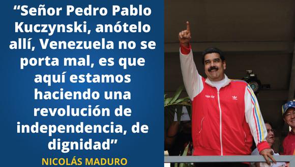 Estas son algunas declaraciones de Nicolás Maduro.(Imagen: Perú21)