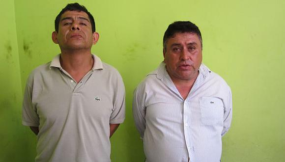 Carlos  García y Amadeo Rodríguez ya están en manos de la Policía. (Alan Benites)