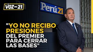 Ministro de Defensa de Pedro Castillo: “No recibo presiones del Premier para cerrar las bases”