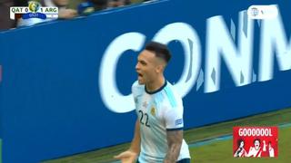 Argentina vs. Qatar: Lautaro Martínez anotó el 1-0 en la Copa América 2019 | VIDEO