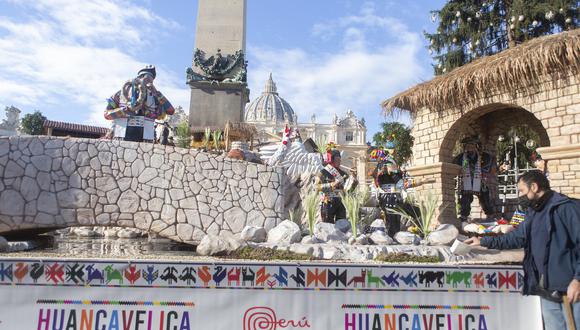 Nacimiento Chopcca Huancavelicano llega a Lima tras exponerse con éxito en el Vaticano. (Foto: Gobierno regional de Huancavelica).