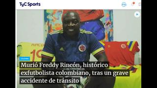 Sensible fallecimiento de Freddy Rincón es noticia mundial [FOTOS]