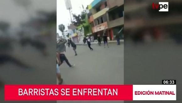 Los disturbios ocurrieron la tarde del domingo en el cruce de las avenidas La Chalaca con Faucett. (Captura: TV Perú Noticias)