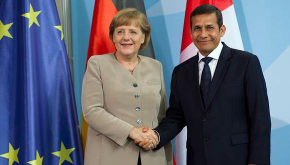 Humala fue recibido en Berlín. (AP)