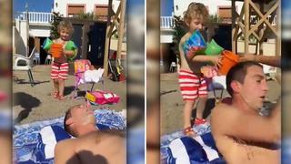 Antonio Pavón es sorprendido por su sobrino con baldazo de agua fría