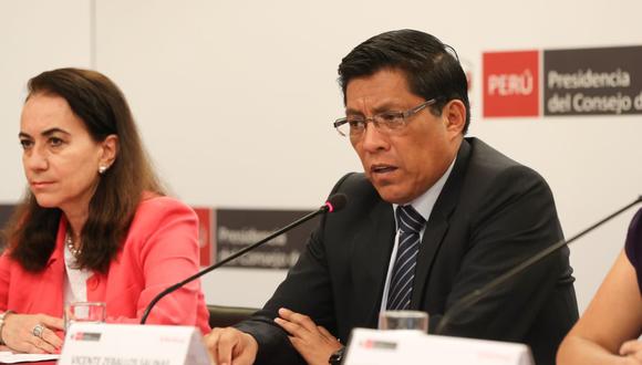 Vicente Zeballos afirmó que no hay interferencia del Ejecutivo en caso vinculado a Keiko Fujimori. (Foto: PCM)