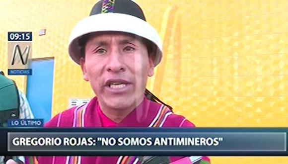 Rojas indicó que durante los siete meses de conflicto con la empresa minera han buscado el diálogo. (Video: Canal N)