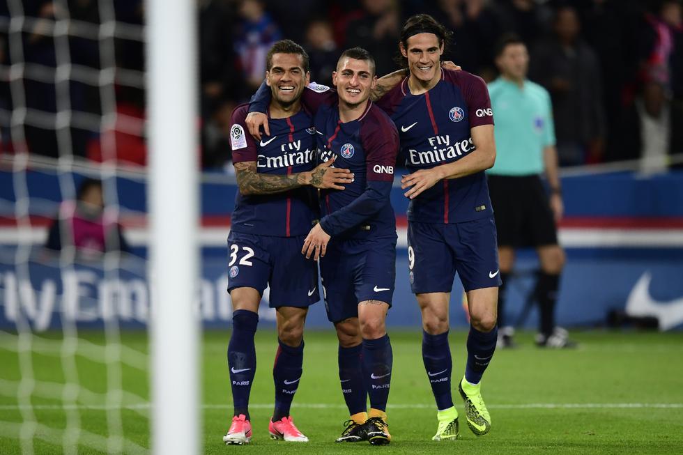 PSG goleó 3-0 al Niza en el Parque de los Príncipes por la Ligue 1. (AFP)
