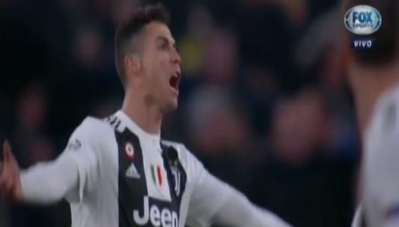Cristiano Ronaldo anotó su segundo gol en la presente edición de la Champions League. (Captura: Fox Sports)