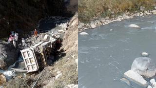 Camión cargado con varias toneladas de zinc cayó al río Chillón en Canta y generó contaminación | VIDEO
