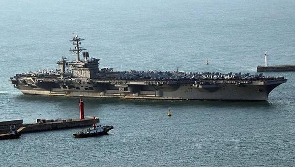 Estados Unidos despliega buques de guerra y portaaviones a la península de Corea del Norte. (EFE)