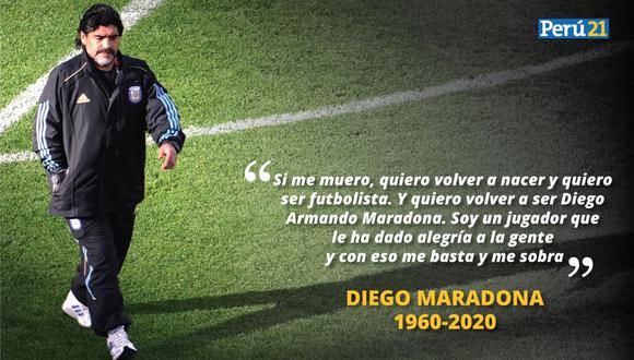 La última entrevista de Maradona: “El fútbol me dio todo lo que tengo, más de lo que hubiese imaginado”