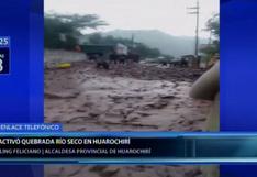 Alcaldesa de Huarochirí advirtió que seis quebradas podrían activarse por intensas lluvias