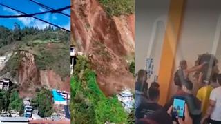 A combazos rompen paredes para rescatar a personas atrapadas tras derrumbe en Pataz 