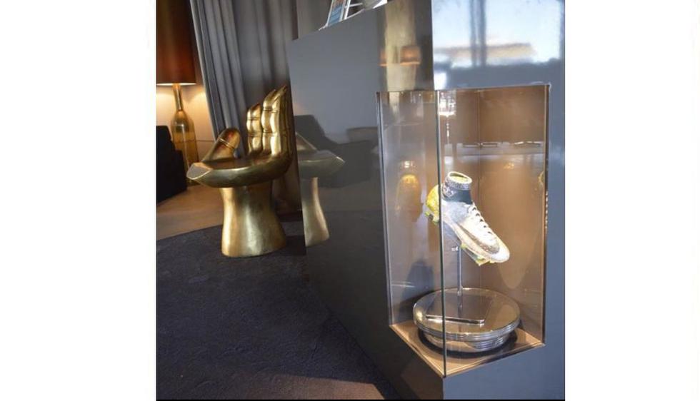 La estrella portuguesa decidió colocarlos en la vitrina de su lujoso hotel. (Instagram:bytdaniel)