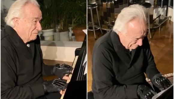 Video del pianista brasileño João Carlos Martins, al borde de las lágrimas por volver a tocar el piano, se han vuelto tendencia en las redes sociales. (Foto: @RexChapman / Twitter)