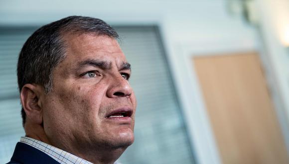 La justicia ecuatoriana ordenó este jueves prisión preventiva para el expresidente Rafael Correa. (Foto: AFP)
