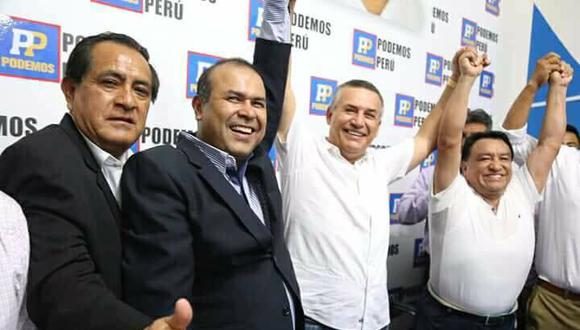 Daniel Urresti fue presentado como candidato a la Alcaldía de Lima por el partido Podemos por el Progreso del Perú. (Podemos Perú)