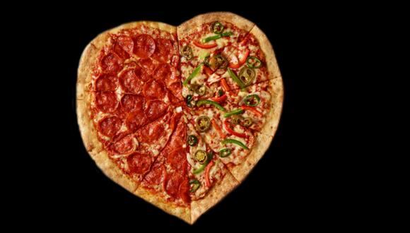Romanticismo al tope: la pizza para enamorados