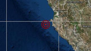 Ica: sismo de magnitud 4 se produjo casi al mediodía, informó el IGP