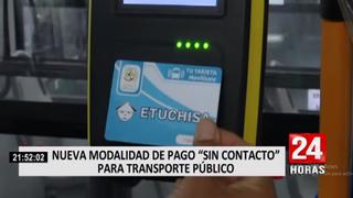 Lima: empresa de transporte Los Chinos y 8 compañías más implementan pago con tarjeta sin contacto