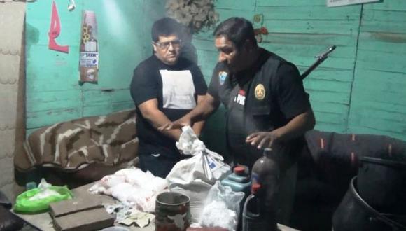 Policía y Serenazgo desbaratan laboratorio de cocaína. (Andina)