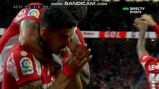 Le pidió perdón a los azulgranas: Luis Suárez marcó el 2-0 de Atlético de Madrid vs. Barcelona [VIDEO]