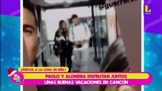 Paolo Guerrero y Alondra García viajaron a Cancún | VIDEO