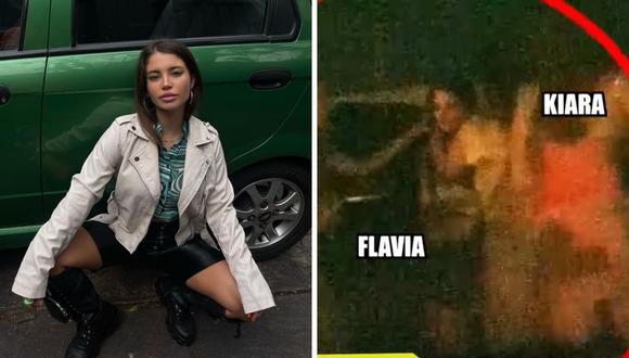 "Amor y Fuego" presentó imágenes de Flavia Laos vomitando y orinando en la vía pública. (Foto: @flavialaosu / captura Willax TV)