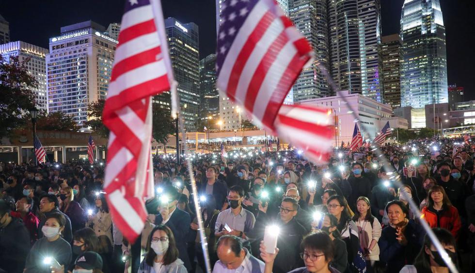 Hong Kong: Miles agradecen y celebran que Trump haya promulgado ley en su apoyo. (Foto: Reuters)