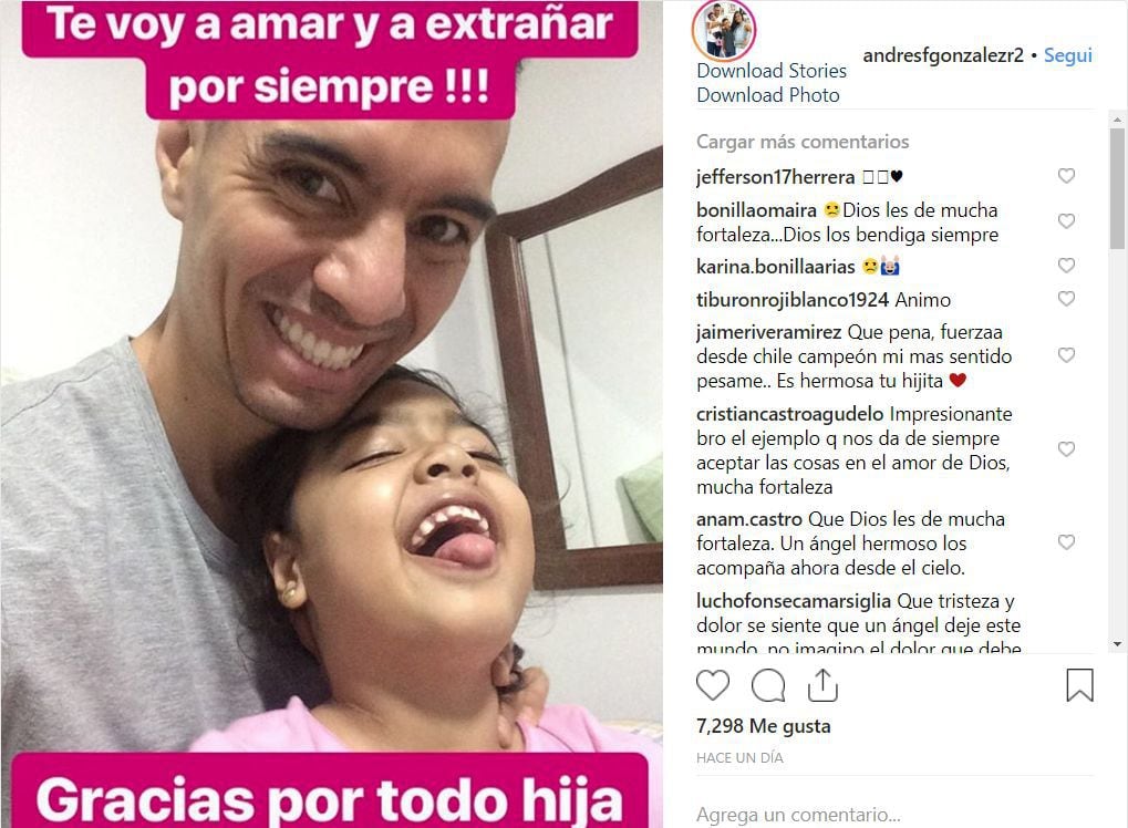 Se retiró del fútbol para cuidar de su hija, pero murió horas antes de Año Nuevo. (Instagram)