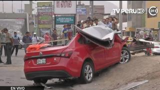 Conductor fallece tras impactar su auto contra un muro en San Juan de Miraflores
