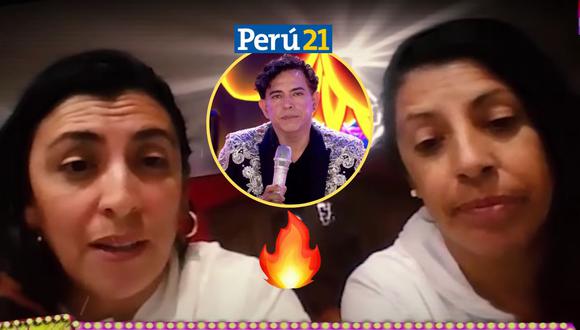 Jésica y Verónica Gutiérrez furiosas con Ernesto Pimentel. (Foto: Amor y Fuego / América TV)