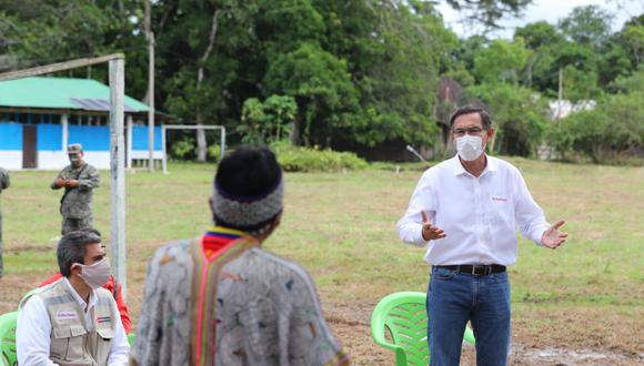 Martín Vizcarra se trasladó a Tambopata para supervisar los trabajos de fortalecimiento de la capacidad de respuesta sanitaria ante el COVID-19. (Foto: Presidencia)
