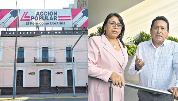 AP Y APRA: Problemas similares. Derecha: Mónica Yaya y Víctor Raúl Tomaylla, apristas del Colectivo Nacional de Ciudadanos.