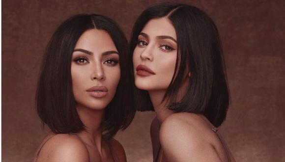 Kim Kardashian y su hermana Kylie Jenner.