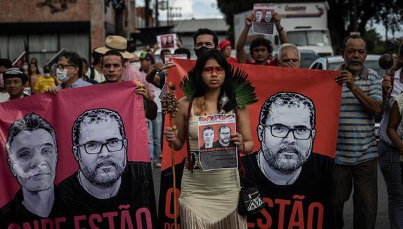 Policía de Brasil descarta actuación de grupo criminal tras muerte de periodista Dom Phillips y de indigenista Bruno Araújo Pereira. (EFE/ Raphael Alves).