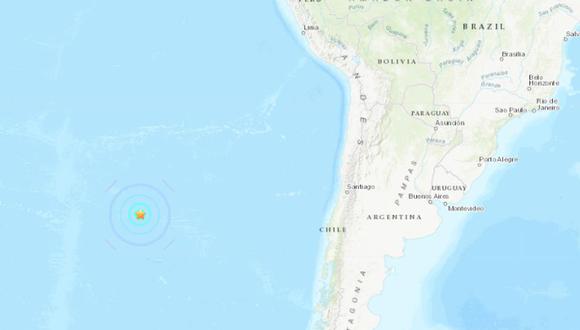 El hipocentro del temblor alcanzó los diez kilómetros de profundidad.&nbsp;(Foto: USGS)