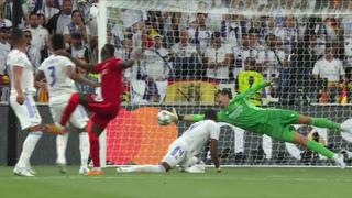 Real Madrid vs. Liverpool: Courtois salvó a los ‘Blancos’ con gran atajada por remate de Mané [VIDEO]