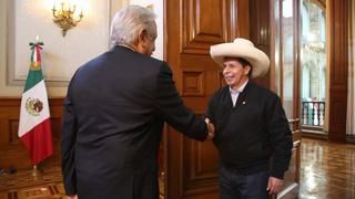 Pedro Castillo se reunió con presidente mexicano Andrés López Obrador