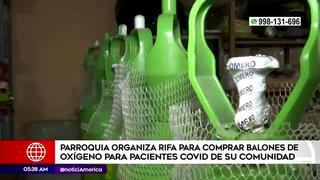 Parroquia organiza rifa para adquirir balones de oxígeno en beneficio de su comunidad