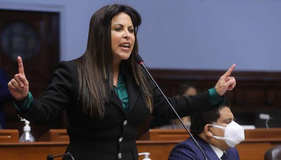 Patricia Chirinos cuestionó designación de Betssy Chávez como primera ministra. (Foto: Congreso)