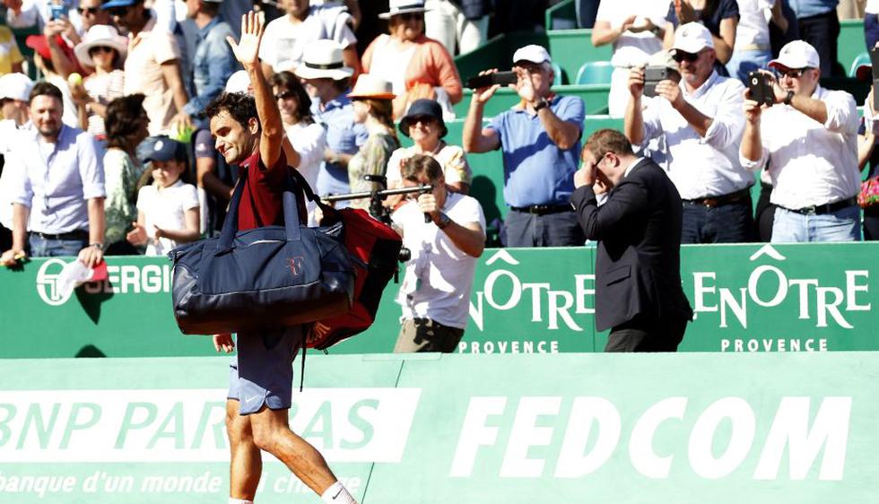 Roger Federer quedó eliminado en Montecarlo. (AFP)