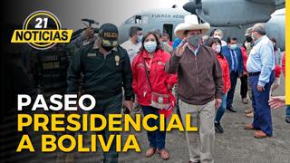 Castillo viaja a Bolivia acompañado de ministros y otros funcionarios