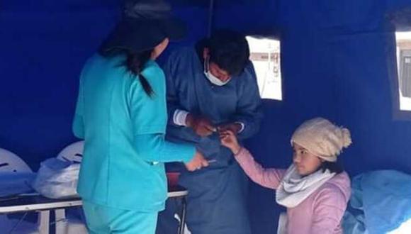 Puno: realizan barrido integral para prevenir la anemia en la provincia de San Román. Foto: Minsa