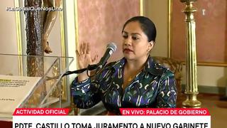 Heidy Juárez jura como nueva ministra de la Mujer en reemplazo de Claudia Dávila